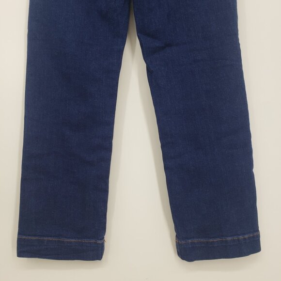 Pilcro and the Letterpress Anthropologie Cropped Jeans 26 Slim Straight Leg Blue - Picture 9 of 10